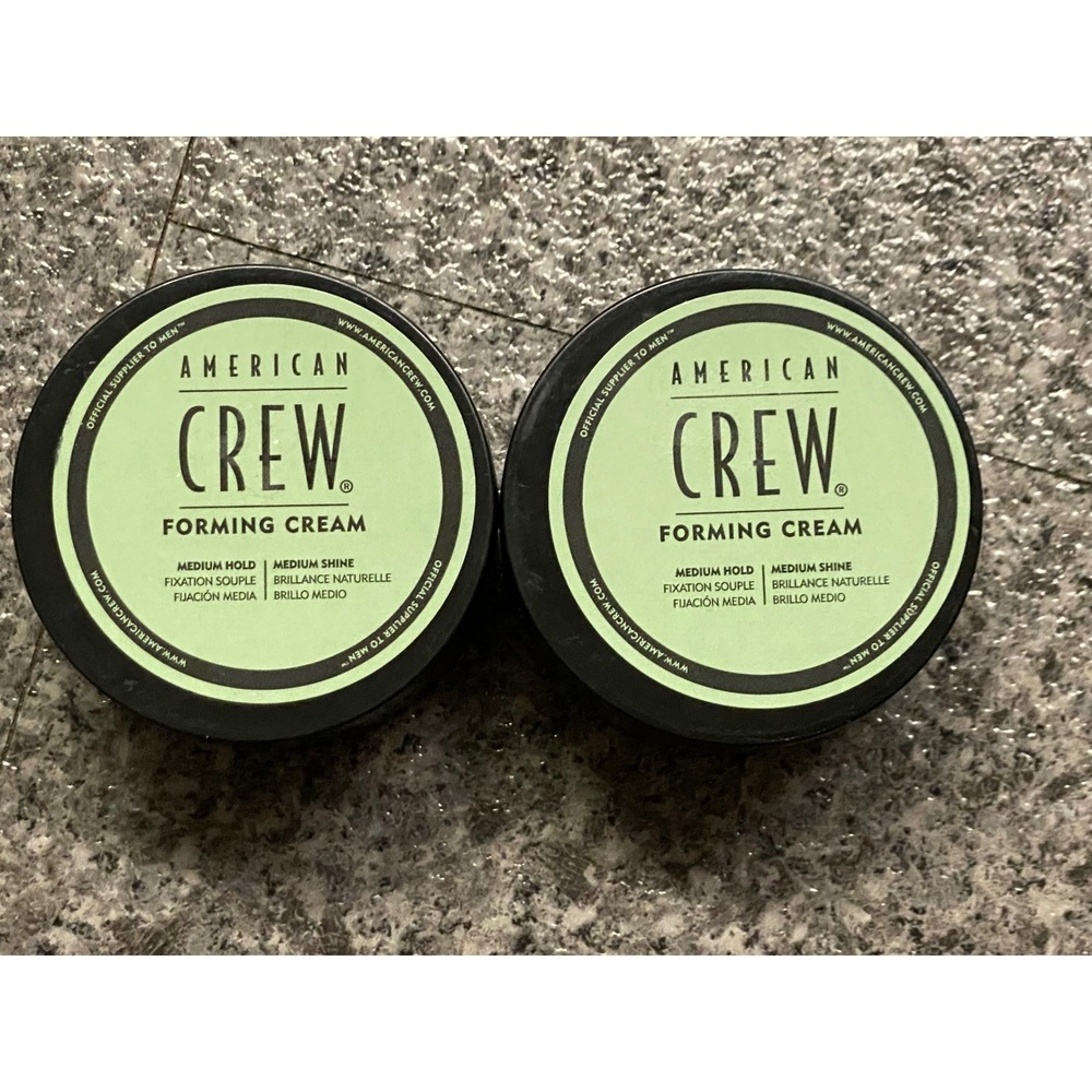 American Crew Forming Cream Men 3oz 2-Pack Medium Hold Shine new sealed
